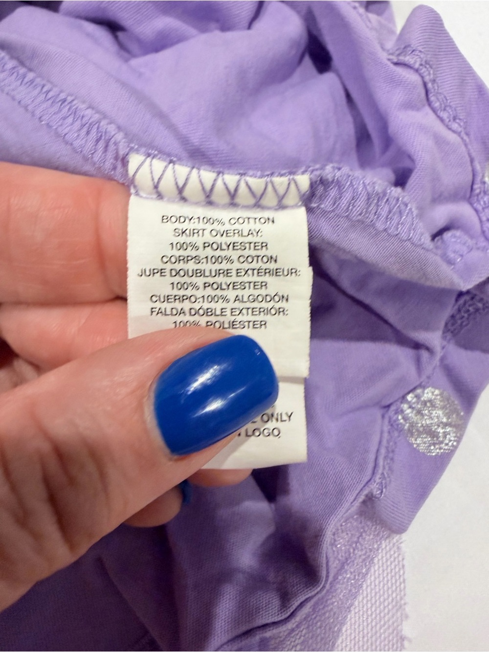 The Children's Place Lavender Purple Polka Dot Tulle Dress - Picture 5 of 6
